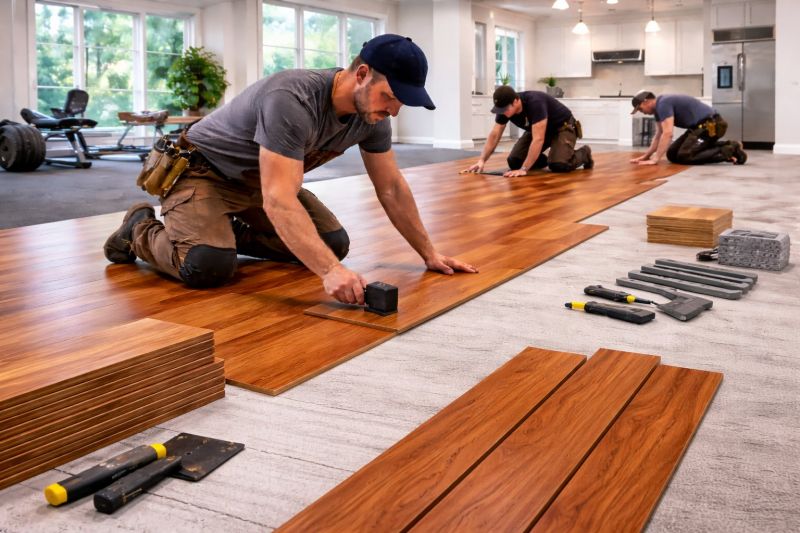 Cherry Floor Installation in Gilbert, AZ