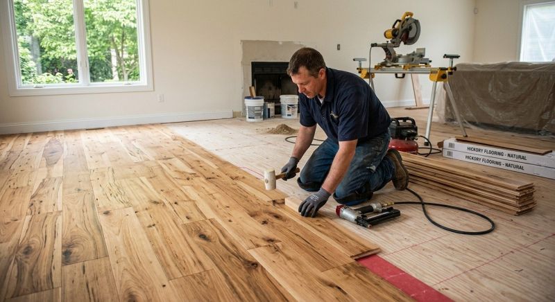 Hickory Floor Installation in Gilbert, AZ