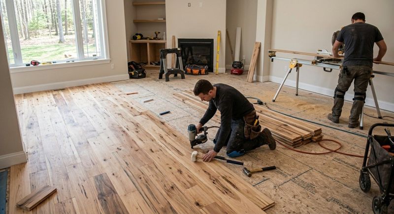 Hickory Floor Installation in Gilbert, AZ