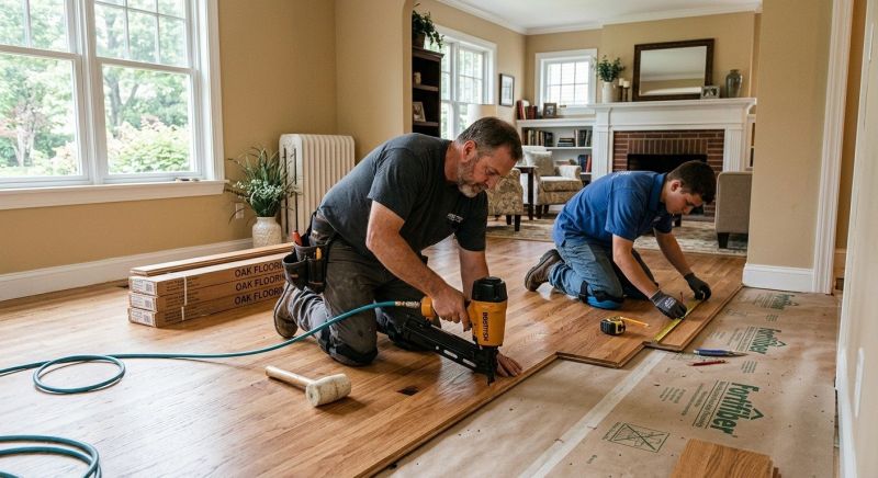 Oak Floor Installation in Paradise Valley, AZ