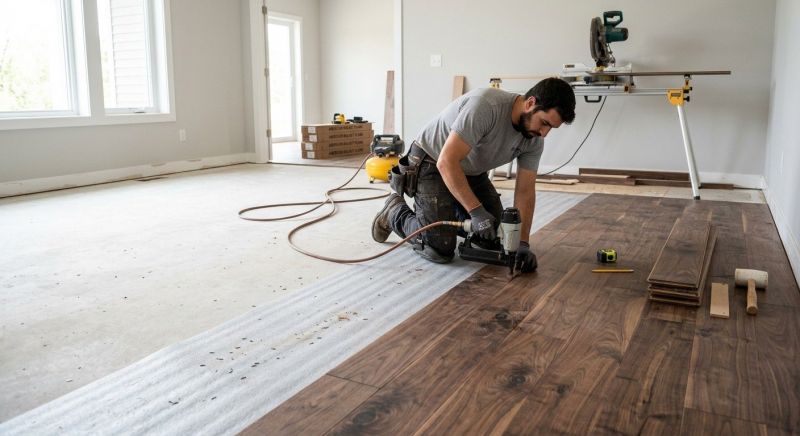 Walnut Flooring Installation in Gilbert, AZ