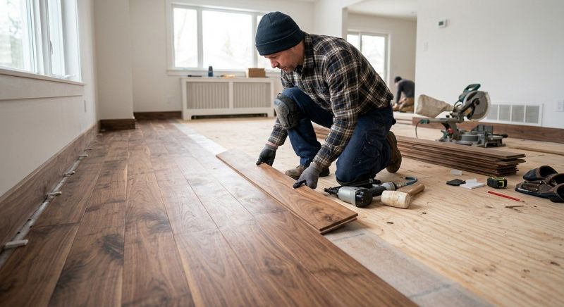 Walnut Flooring Installation in Gilbert, AZ