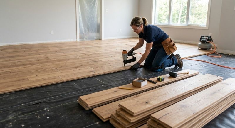 Wide Plank Floor Installation in Gilbert, AZ